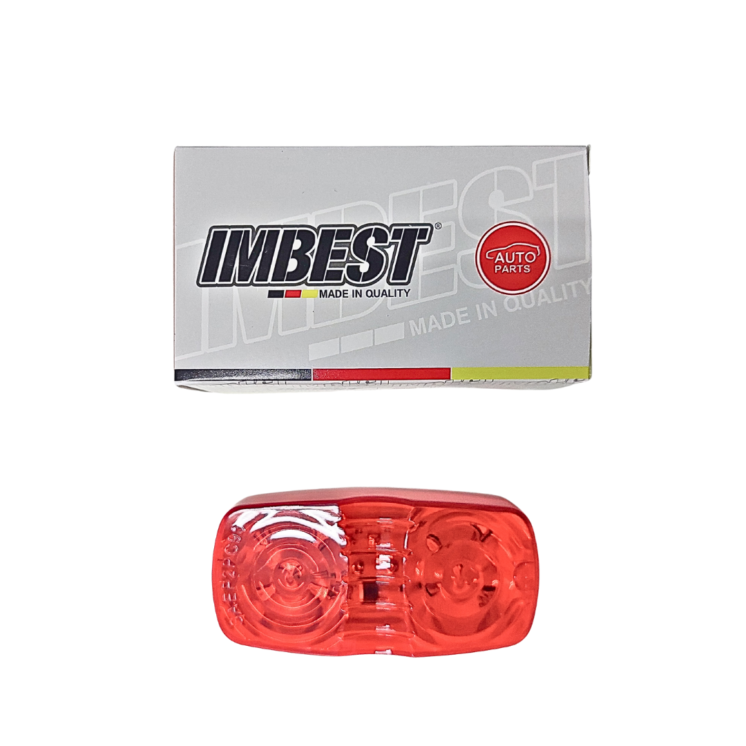 Foco Led rectangular Rojo bivoltaje 12 - 24 v