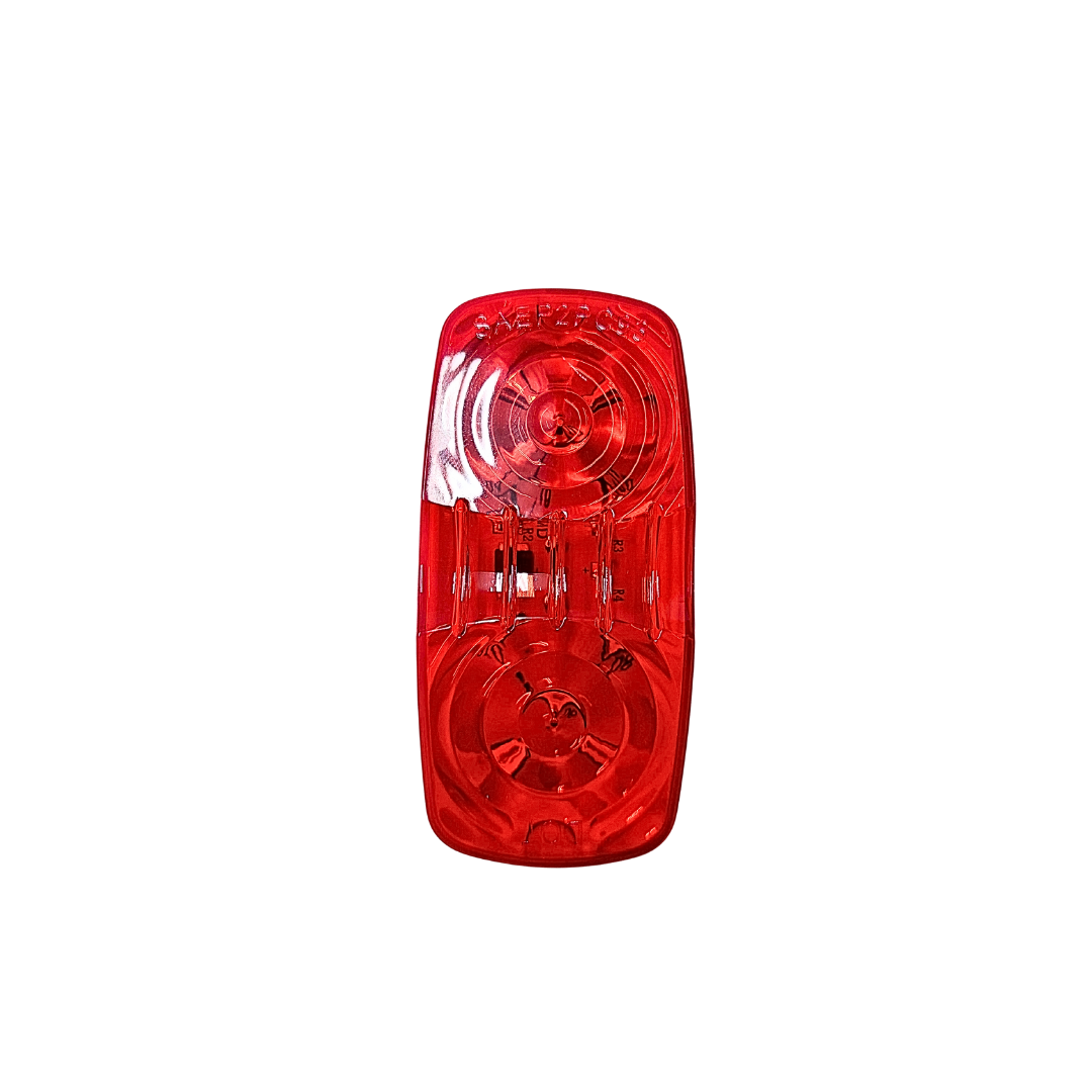 Foco Led rectangular Rojo bivoltaje 12 - 24 v